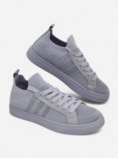 Baskets Androsia Grises - Chaussures de sport plates et élégantes pour l'été et le printemps
