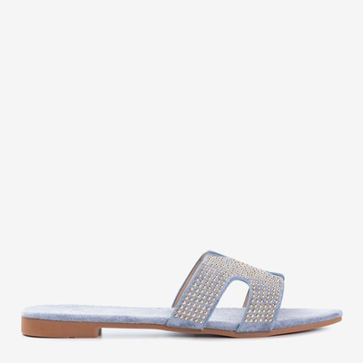 Chaussons bleus pour femmes avec jets Palisa - Chaussures 1