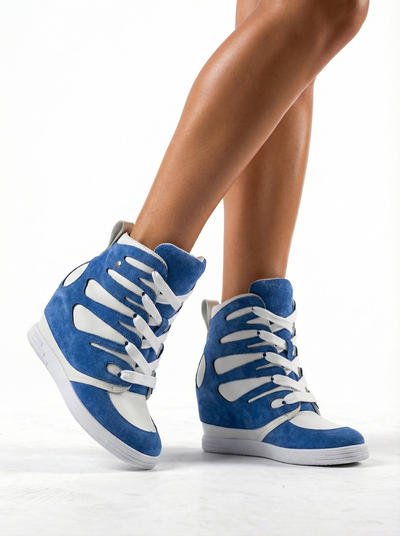 Royalfashion Bottes sportives pour femme à talon Pamstinsa