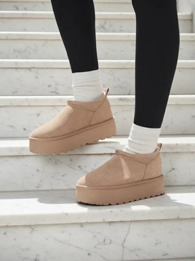 Royalfashion Bottes courtes pour femmes a'la bottes de neige Ozozi