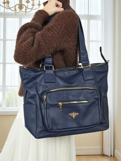 Sac à main shopper pour femme en cuir écologique matelassé Marvaya