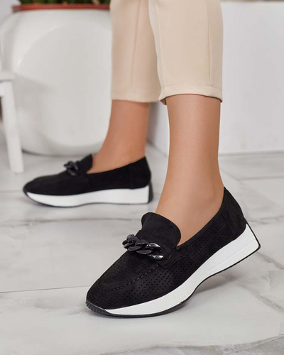 Royalfashion Mocassins femme ajourés avec chaîne Isolla