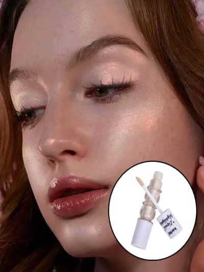 Enlumineur liquide pour le visage avec pinceau Éclat Perlé