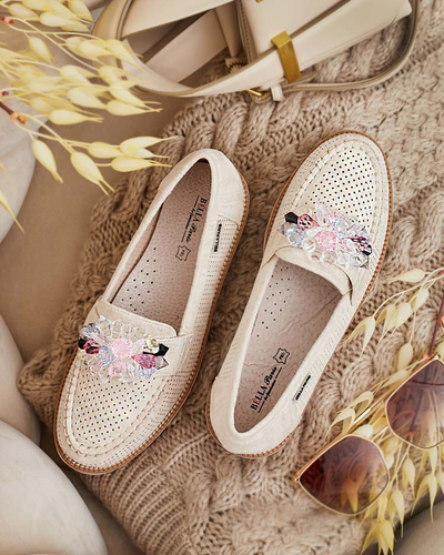 Royalfashion Mokassins avec pierres colorées Restea