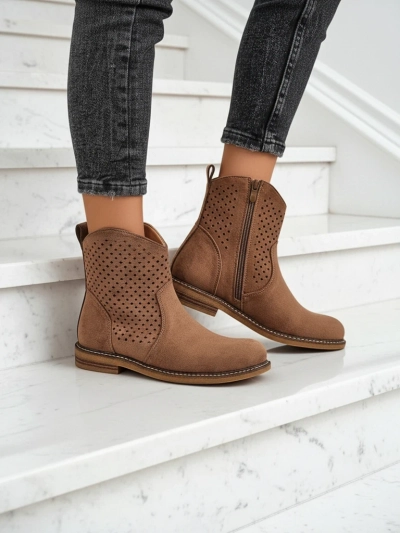 Royalfashion Bottines ajourées pour femmes Toffas