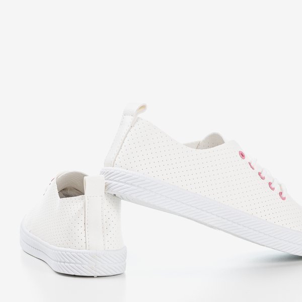 Sneakers Ahama ajourées pour femmes blanches - Chaussures 1