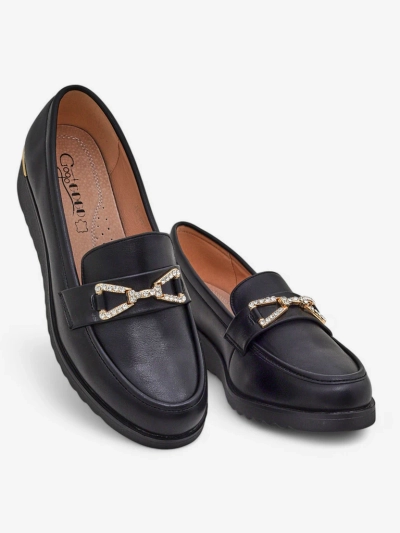 Mocassins Royalfashion pour femmes sur un petit talon Leffo