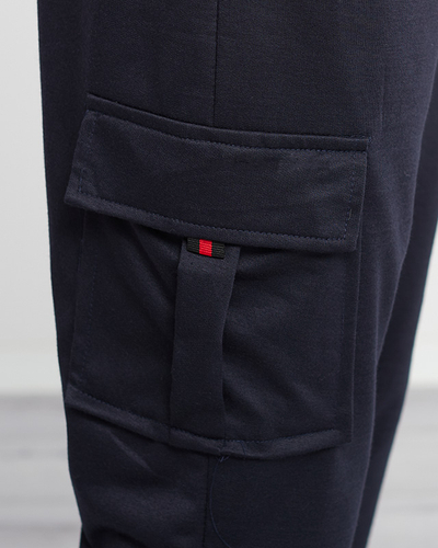 Pantalon de survêtement bleu marine homme - Vêtements