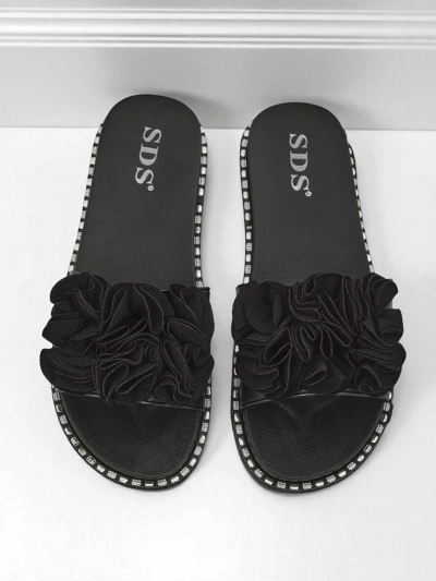 Royalfashion Mules plates pour femmes Flora Verde