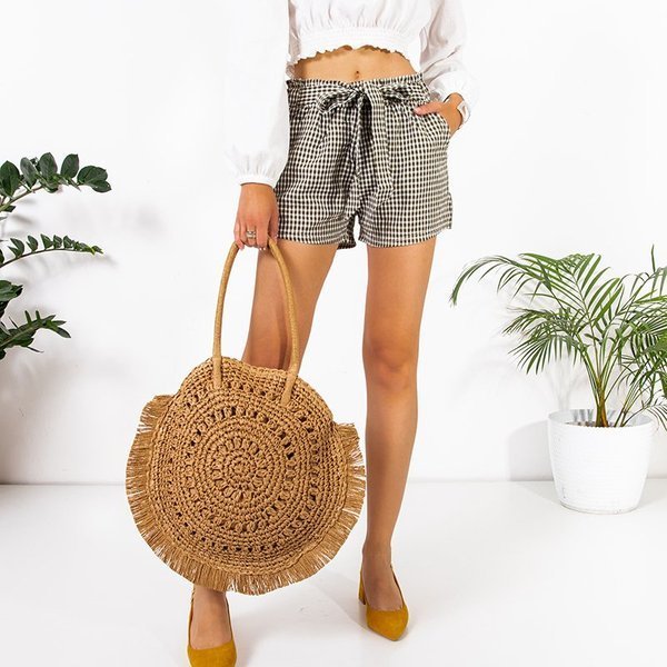 Short femme à carreaux verts - Vêtements