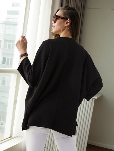 Blouse en viscose pour femme Royalfashion avec inscriptions en strass