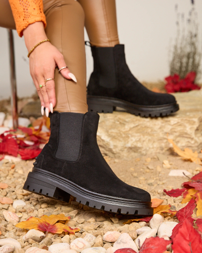 Royalfashion Bottes Comfy Walk isolées pour femmes, noires