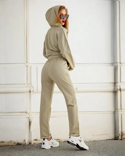 Royalfashion Ensemble de sweatshirt en coton pour femme
