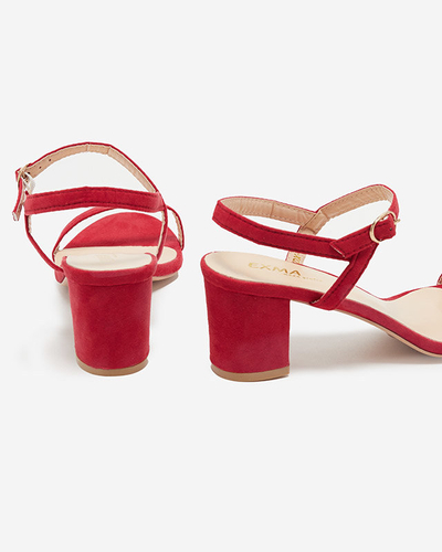Sandales rouges Usopi pour femmes sur poteau - Chaussures