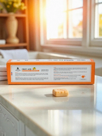 Dentifrice blanchissant goût fruité