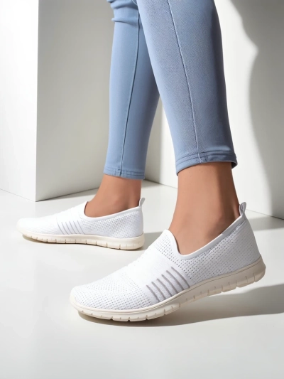 Royalfashion Chaussures de sport à enfiler pour femmes Ollabes