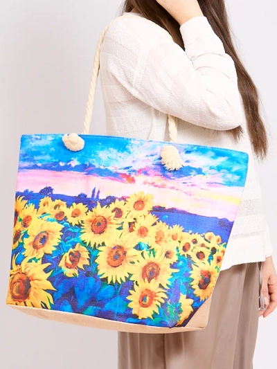 Royalfashion Grand sac en tissu avec impression