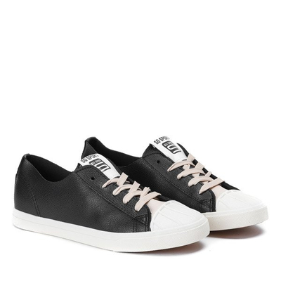 Sneakers noires - beiges Tottie - Chaussures 1