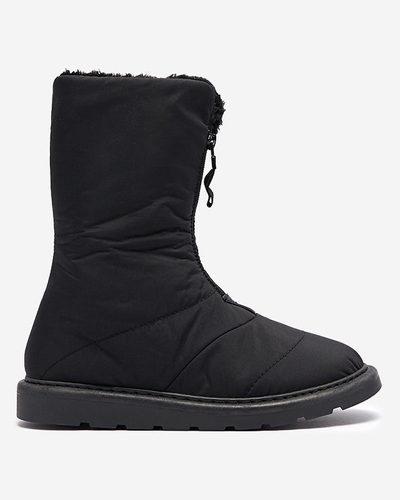Bottes noires pour femmes a'la bottes de neige Tirigga- Footwear
