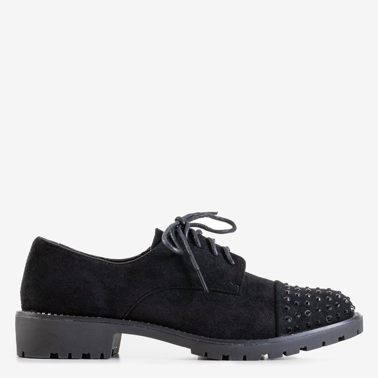 OUTLET Chaussures pour femmes noires avec zircones cubiques Einin - Footwear