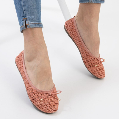 Ballerines tissées femme Wewo Orange - Chaussures