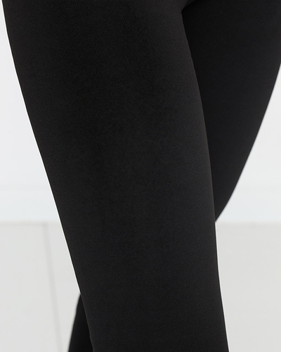Leggings isolés classiques pour femmes noires - Vêtements