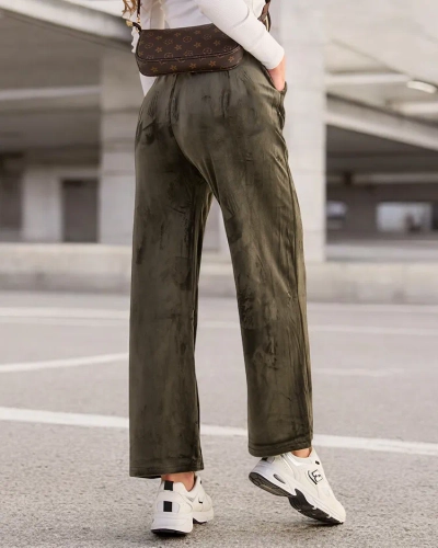 Royalfashion Pantalon de survêtement femme a'la velour