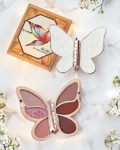 Palette de 6 ombres à paupières en forme de papillon 12g