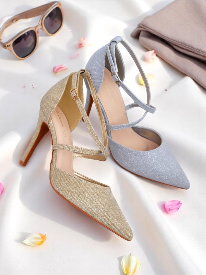 Royalfashion Escarpins à talon aiguille pour femme GlamStrap