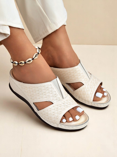 Royalfashion Claquettes pour femmes à semelle épaisse Nova Step