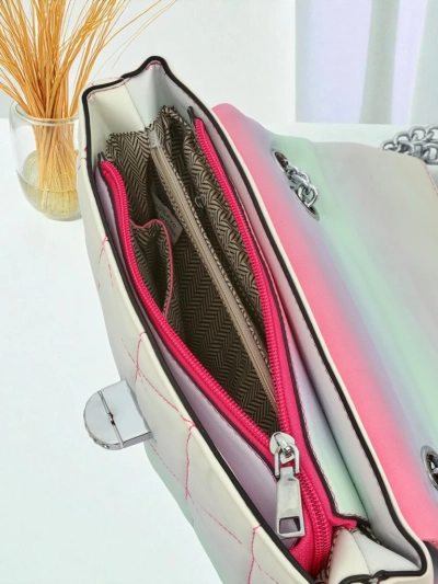 Royalfashion Petit sac à main pour femme en cuir écologique ombré Sophie Rose
