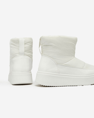 Royalfashion White Maderta bottes de neige à enfiler pour femme