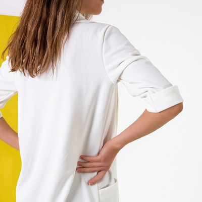 Cape blanche pour femme sans fermeture - Vêtements