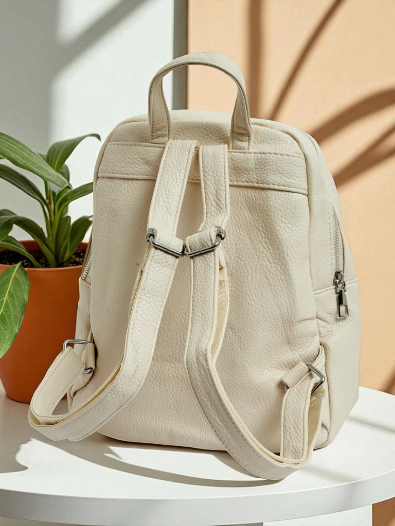 Royalfashion Sac à dos pour femmes en cuir écologique Evelin Day