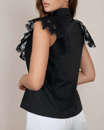 Royalfashion Chemise en dentelle pour femme