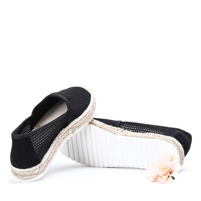 Espadrilles noires en maille Leonie - Chaussures 1