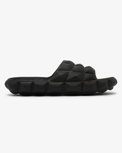 Royalfashion Tongs femme avec gaufrage en noir Ambeha