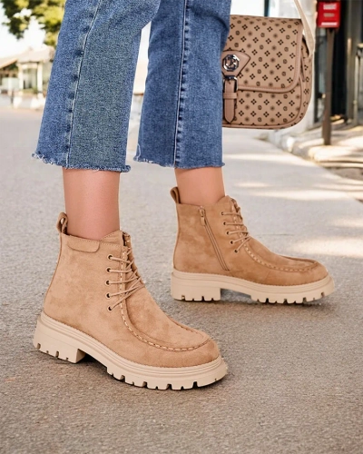 Bottines à lacets pour femmes Royalfashion Rullose