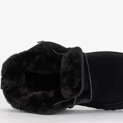 OUTLET Bottes de neige Gavin noires pour hommes - Chaussures