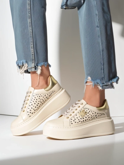 Royalfashion Baskets de sport perforées pour femmes Jovixi
