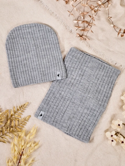 Royalfashion Ensemble Universel d'Hiver - bonnet avec tour de cou
