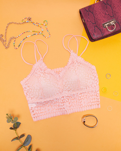 Brassière femme dentelle poudrée - Sous-vêtements