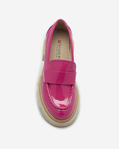 Royalfashion Mocassins fuchsia laqués pour femme Gelopa