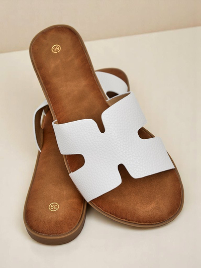 Chaussons pour femmes Royalfashion, semelles plates, style décontracté
