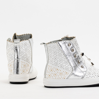 OUTLET Slip-on enfant Lonsi blanc ajouré - Chaussures