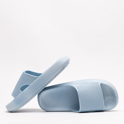 Chaussons en caoutchouc bleu avec gaufrage Olinda - Chaussures