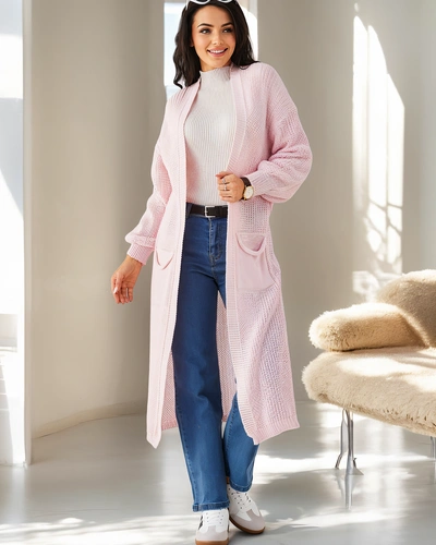 Royalfashion Gilet en acrylique tricoté pour femmes