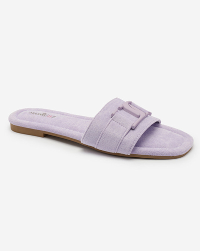Royalfashion Tongs violettes pour femme avec boucle Rydr