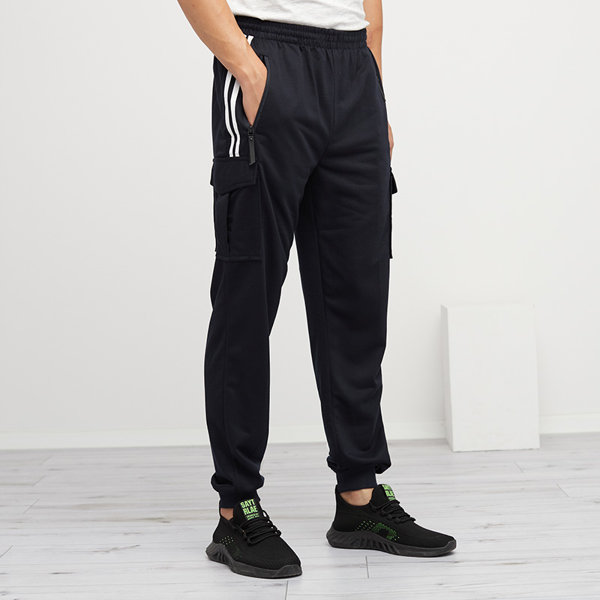 Pantalon de survêtement bleu marine homme - Vêtements