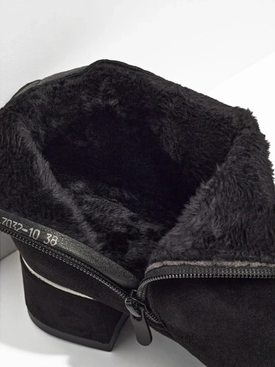 Bottines femme en éco-daim à talon bloc Arshinea